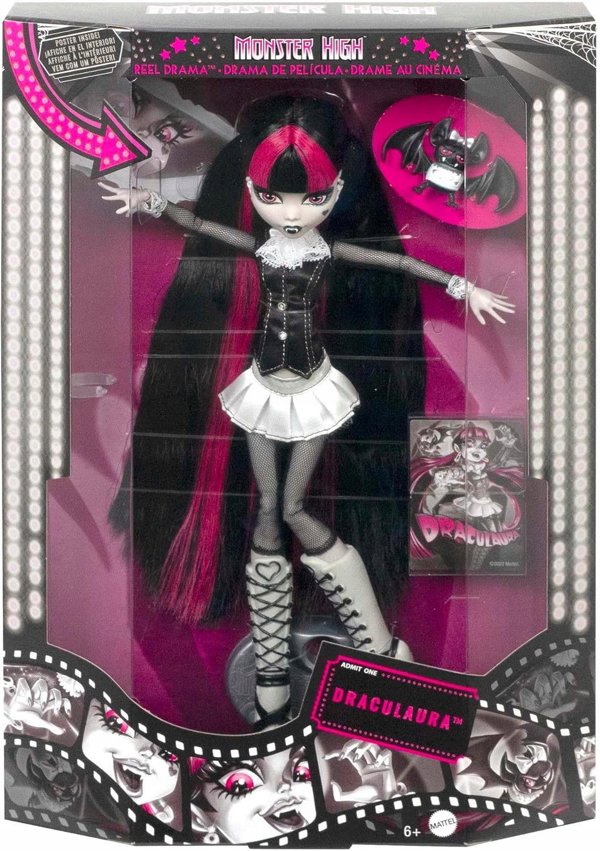 Monster High Reel Drama™ Τρομακτική Προβολή Draculaura Κούκλα HKN27