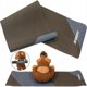 Enero Fit Αντιολισθητικό Στρώμα Γυμναστικής TPE, για Yoga & Pilates, Μαύρο-Μπλε