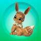 Mattel Pokémon Jumbo Eevee (GMD34) - Παιχνίδι Κατασκευής με 845 Τούβλα, 30cm
