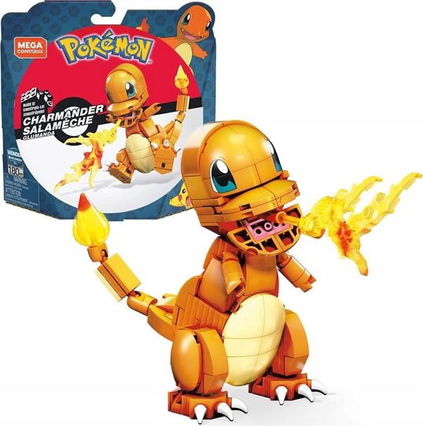 Mattel Pokémon Charmander Σετ Δόμησης με Τουβλάκια 180 Τεμάχια (GKY96)