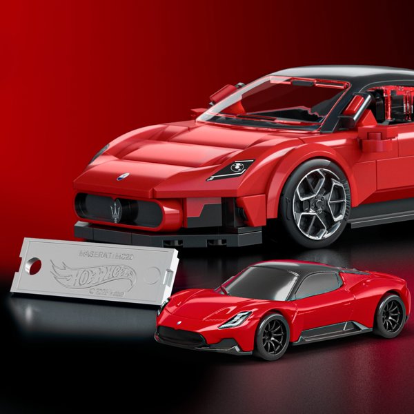 MATTEL BRICK SHOP HOT WHEELS konstruktorius – Speed Maserati (JFR90)