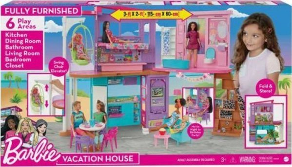 Mattel Barbie Holiday House HCD50
