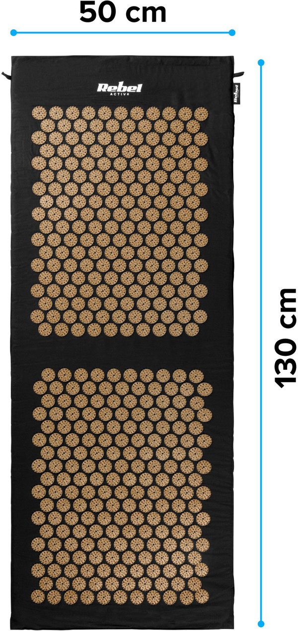 Rebel Στρώμα Βελονισμού ECO με Μαξιλάρι 130x50cm XXL, Χρυσές Αιχμές