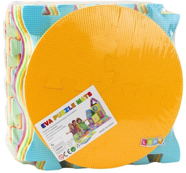 LeanToys Εκπαιδευτικό Μαξιλάρι Παζλ EVA 16 Τεμάχια με Θέμα Φρούτα και Γλυκά