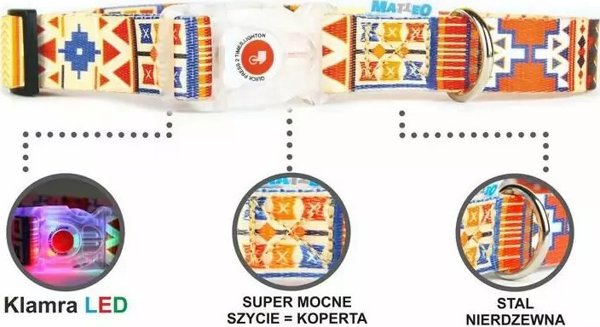 Matteo MATTEO ΠΕΡΙΛΑΙΜΙΟ ΜΕ ΠΟΡΠΗ LED BOHO 20mm/35-50cm