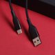 Καλώδιο USB MaxLife Maxlife καλώδιο MXUC-07 USB - USB-C 1,0 m 3A μαύρο νάιλον πρότυπο