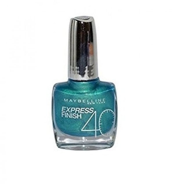 Maybelline Maybelline, Express Finish 40 Seconds, Βερνίκι νυχιών, Αρ. 865, Πράσινο Τυρκουάζ, 10 ml για γυναίκες 13081312 3600530709489