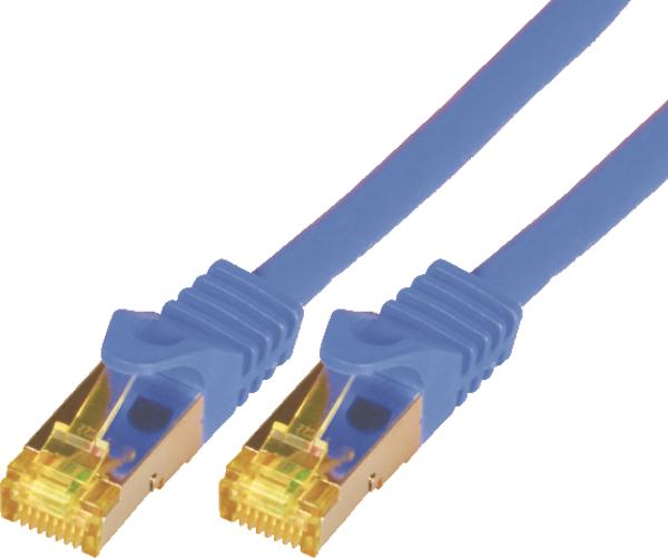 Mcab Patchcord, S-FTP, PIMF, LSZH, 0.5m, niebieski (3730)