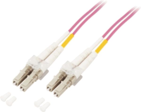 Mcab Patchcord οπτικής ίνας, DUPLEX, LC-LC, 50/125µ, OM4, LSZH, 10μ, μωβ (7003410)