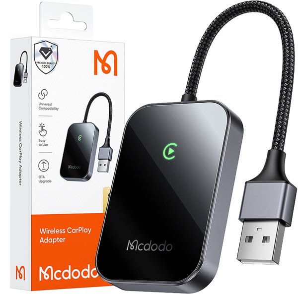 MCDODO ΑΝΤΑΠΤΟΡΑΣ ΑΣΥΡΜΑΤΟΣ ΓΙΑ APPLE CARPLAY ΑΣΥΡΜΑΤΟ BLUETOOTH USB USB-C