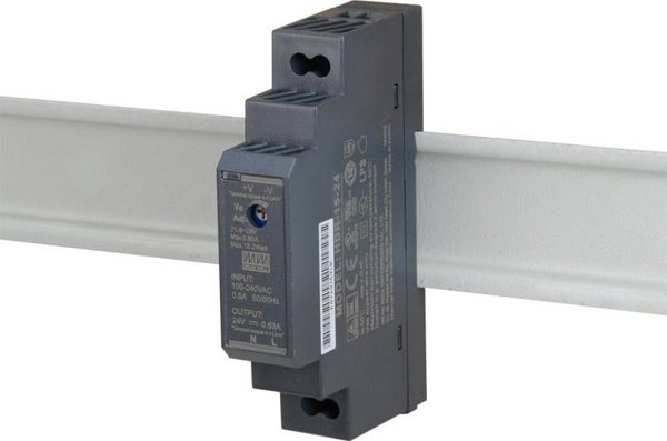 Mean Well Τροφοδοτικό για ράγα DIN 12VDC/1,25A HDR-15-12