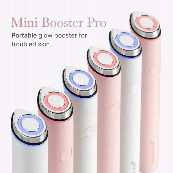 Medicube, Age-R Booster Pro Mini, Microneedling Pen, AGE-R, White Pink