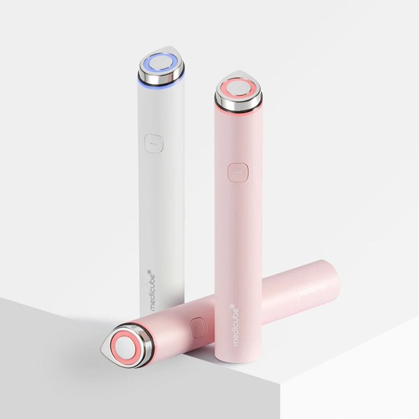 Medicube, Age-R Booster Pro Mini, Microneedling Pen, AGE-R, White Pink