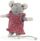 Media Rodzina Λούτρινο Mouse House Julia 12εκ., Κόκκινο Πλεκτό Φόρεμα