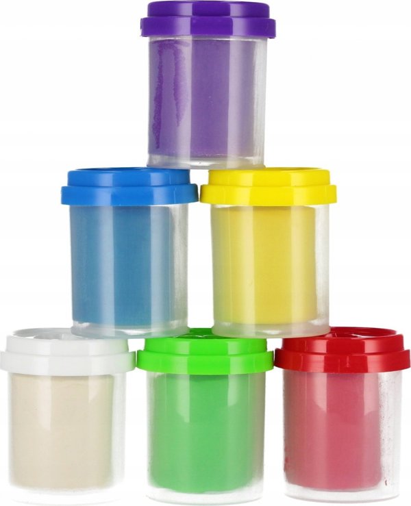 Mega Creative PLASTIC MASS 6COL 33X7X6 DOH MC TUB 12/36