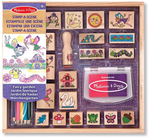MELISSA & DOUG σετ παιχνιδιού Σφραγίδα-μια-Σκηνή-Παραμυθένιος Κήπος