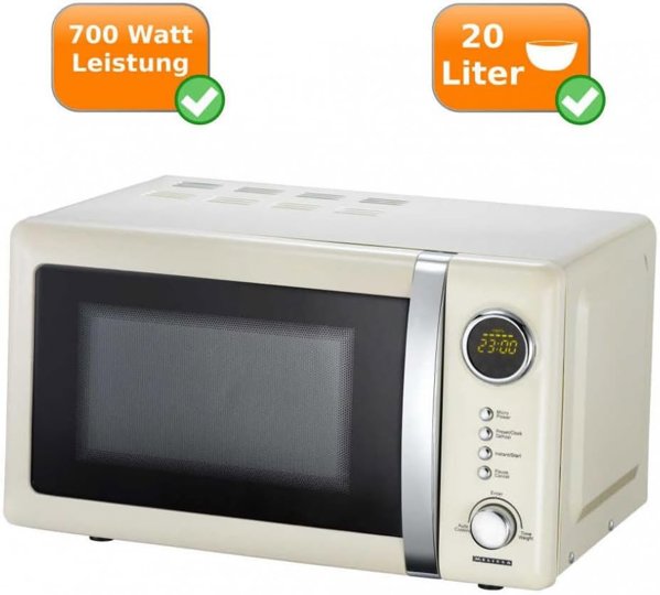Φούρνος μικροκυμάτων Melissa 700W 20L κρεμ 16330108 16330108 (5707160009540)