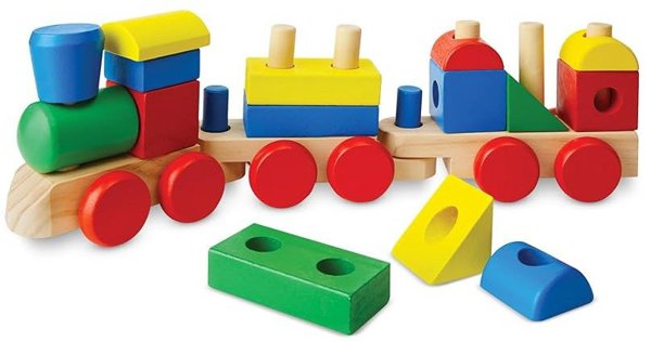 Σετ παιχνιδιού MELISSA & DOUG Στοιβαζόμενο Τρένο