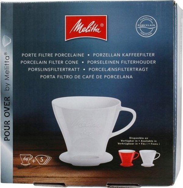 Melitta Melitta πορσελάνινο dripper για καφέ 1x4 - Κόκκινο