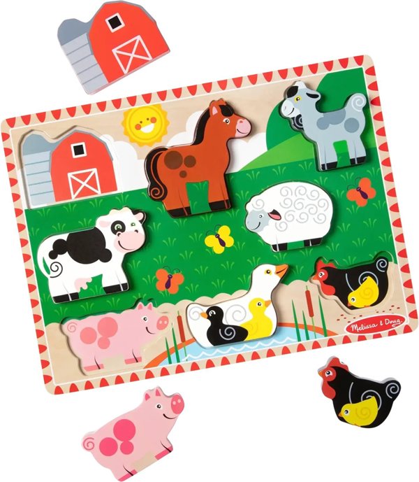 MELISSA & DOUG Farm Chunky Puzzle