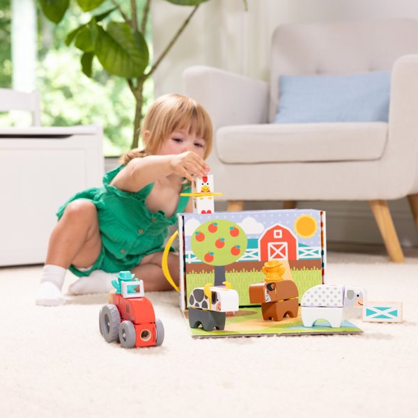 Melissa & Doug - Blockables Bauernhof Spielset