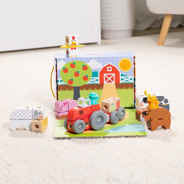 Melissa & Doug - Blockables Bauernhof Spielset
