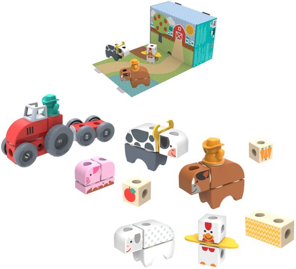Melissa & Doug - Blockables Bauernhof Spielset