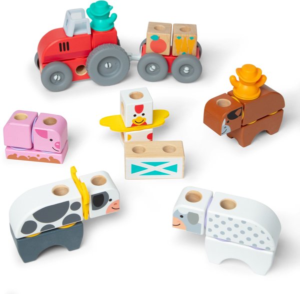 Melissa & Doug - Blockables Bauernhof Spielset
