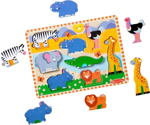 MELISSA & DOUG Safari Chunky Puzzle