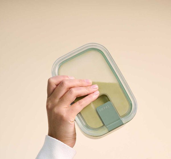 Δοχείο αποθήκευσης Mepal Easy Clip από γυαλί 1500 ml Nordic Sage