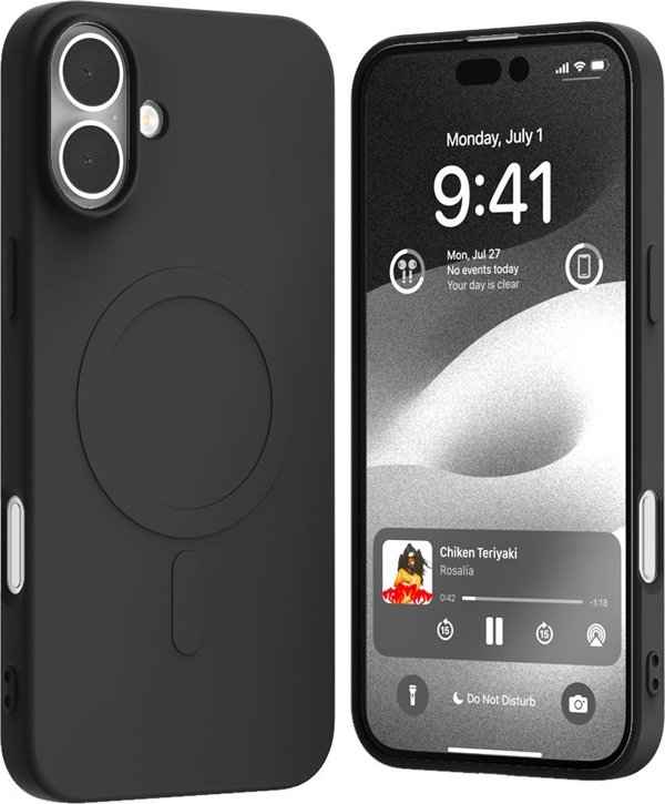 Mercury Mercury MagSafe Ημι-Σιλικόνη iPhone 16 Plus 6,7" μαύρο/black