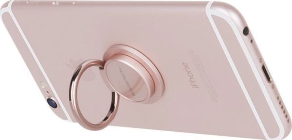 Mercury Δαχτυλίδι Βάση Στήριξης Smartphone 360° - Universal Αυτοκόλλητο Ring Holder για Κινητά - Λευκό