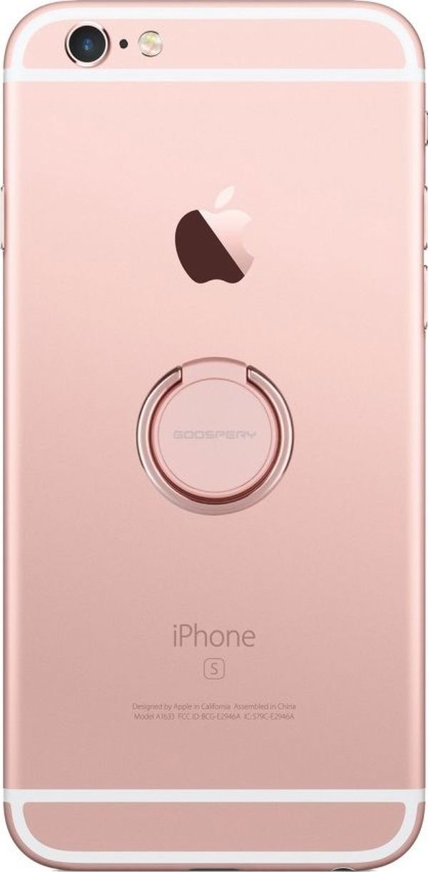 Mercury Δαχτυλίδι Βάση Στήριξης Smartphone 360° - Universal Αυτοκόλλητο Ring Holder για Κινητά - Λευκό