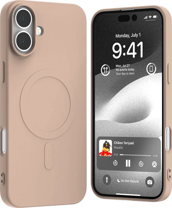 Mercury Mercury MagSafe Ημι-Σιλικόνη iPhone 16 Plus 6,7" ροζ-άμμου /pink sand