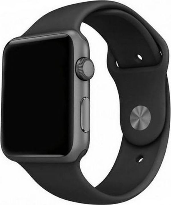 Mercury Mercury λουράκι σιλικόνης Apple Watch 44mm μαύρο/black