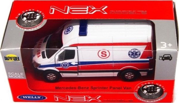 Mercedes Mercedes Sprinter 1:34 Ασθενοφόρο λευκό WELLY
