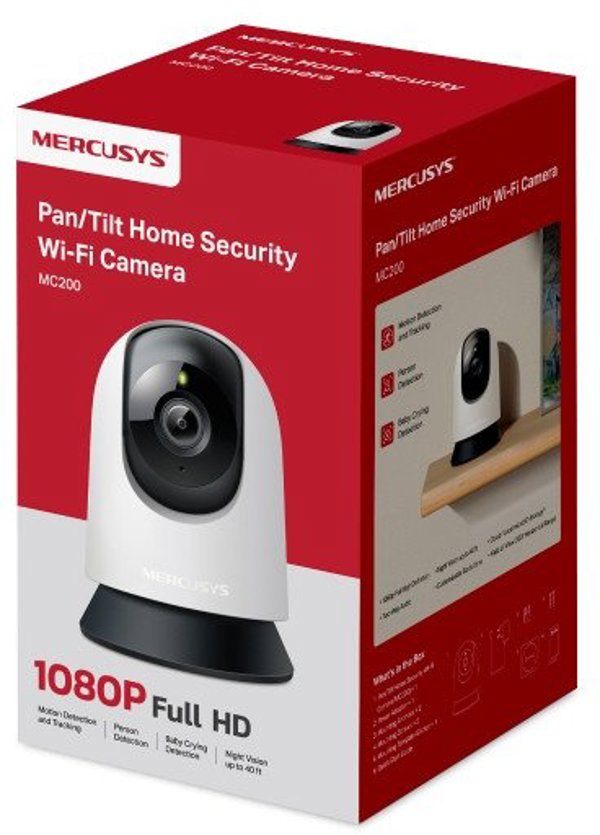 MERCUSYS MC210 domácí/indoor kamera (3MP, 2K, 1296p, IR 12m, WiFi, microSD)