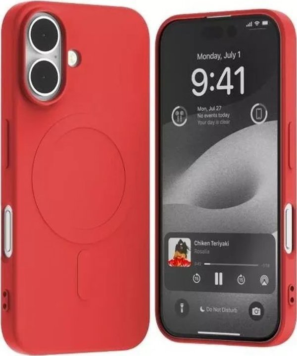 Mercury Mercury MagSafe Semi-Silicone iPhone 16 6,1" κόκκινο /red