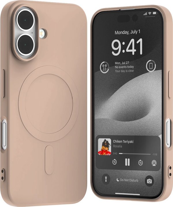 Mercury Mercury MagSafe Ημι-Σιλικόνη iPhone 16 6,1" ροζ-άμμος /pink sand