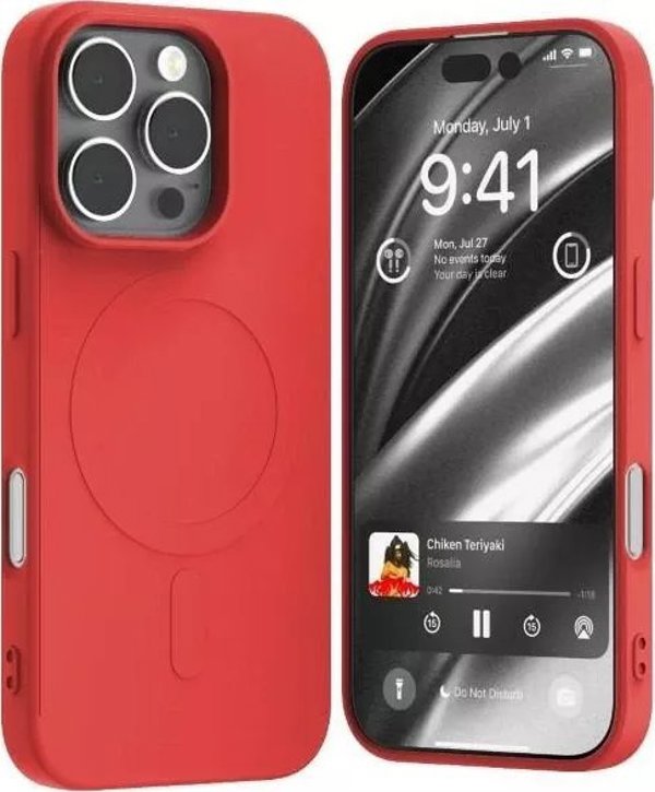 Mercury Mercury MagSafe Semi-Silicone iPhone 16 Pro 6,3" κόκκινο