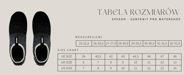 Ανδρικά Παπουτσάκια Νερού Speedo Surfknit Pro Watershoe AF Μέγεθος 46