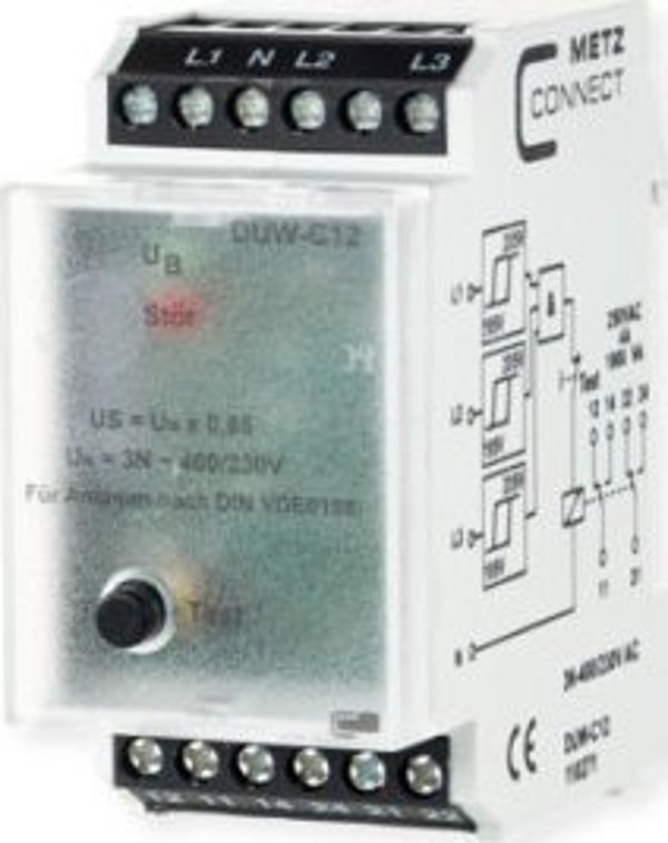 Metz Connect GmbH Τριφασικός μπουτόν ελέγχου METZ CONNECT DUW-C12