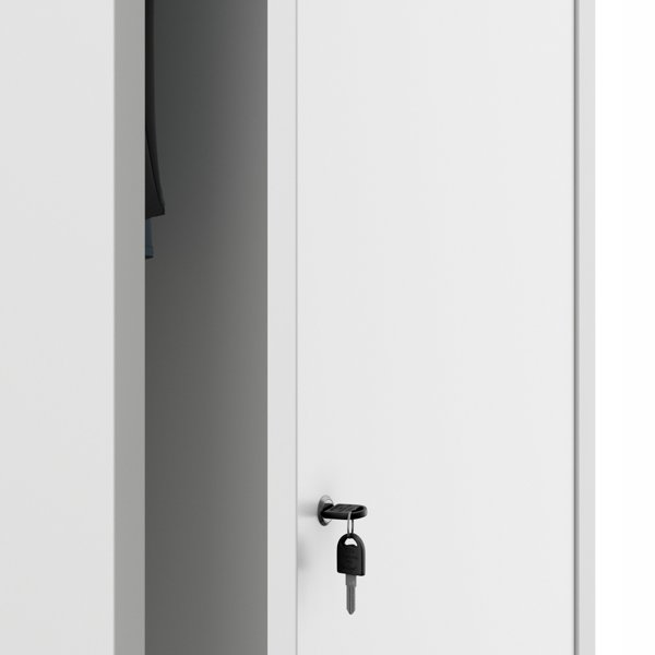 Μεταλλική Ντουλάπα Αποθήκευσης AGNES, 500 x 1850 x 500 mm, Λευκή