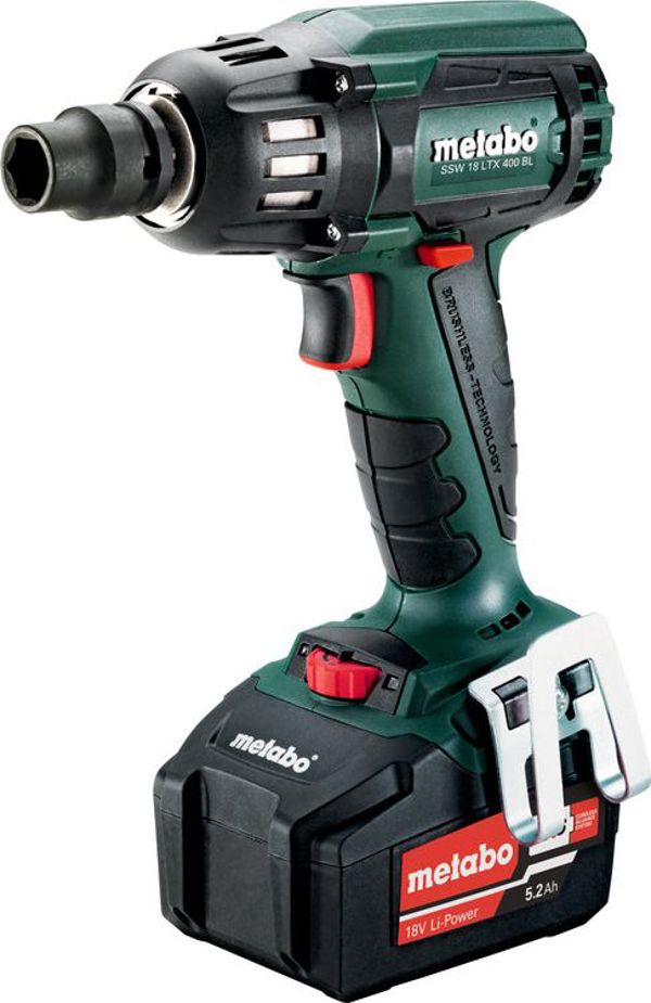 Metabo Metabo ΚΛΕΙΔΙ ΚΡΟΥΣΤΙΚΟ SSW 18V LTX 400 BL 1/2" 400Nm 2x5,2Ah