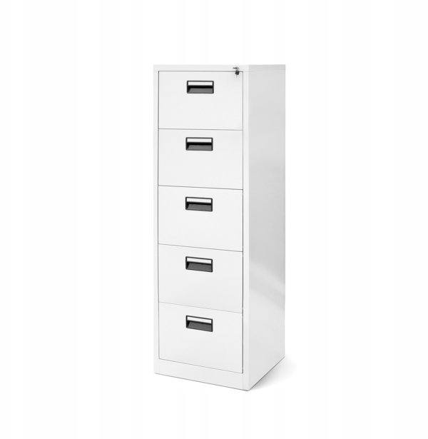 Μεταλλική ντουλάπα αρχείου SARA V5, 460 x 1630 x 620 mm, λευκή