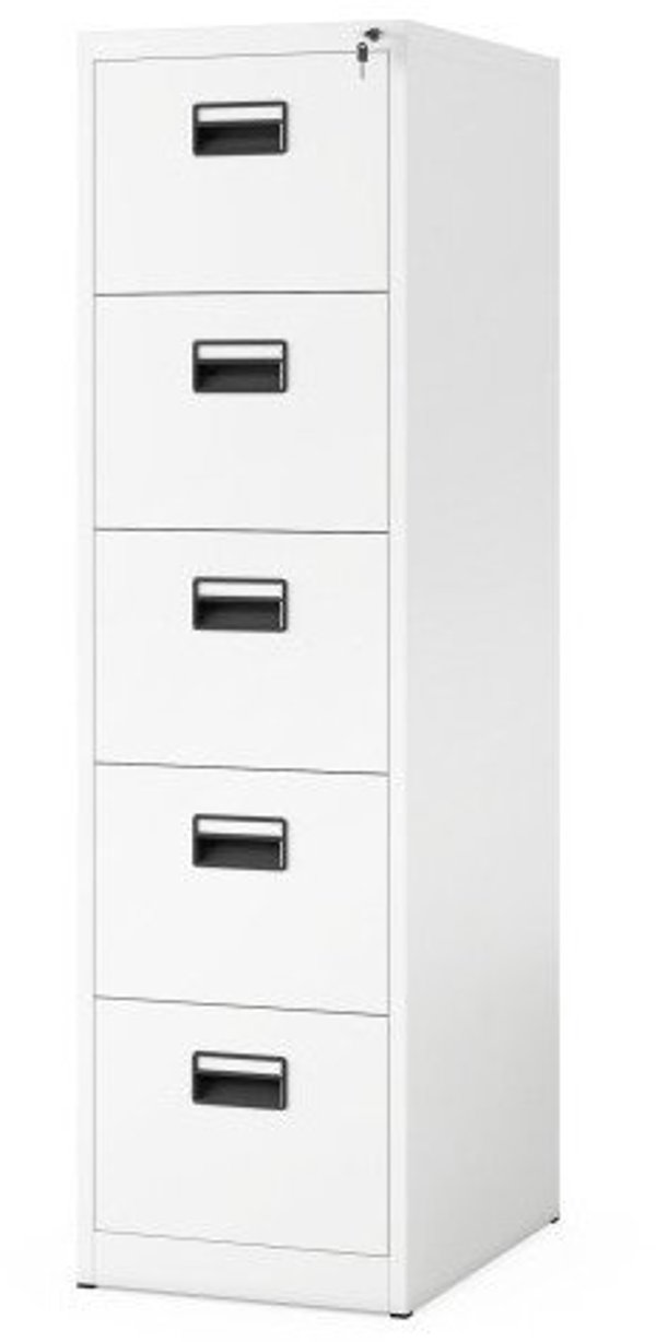Μεταλλική ντουλάπα αρχείου SARA V5, 460 x 1630 x 620 mm, λευκή