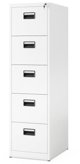 Μεταλλική ντουλάπα αρχείου SARA V5, 460 x 1630 x 620 mm, λευκή