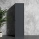 Metalowa szafa gospodarcza AGNES, 500 x 1850 x 500 mm, antracyt