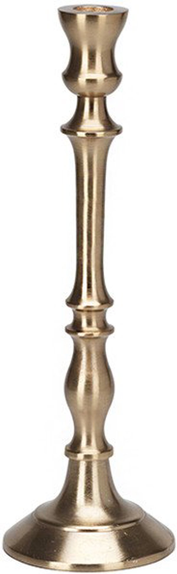 Metal candlestick, gold color, 31 cm, 1 pc.