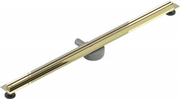 Mexen Flat 360 Slim γραμμική περιστρεφόμενη αποχέτευση 130 cm, χρυσή - μοντέλο 1541130